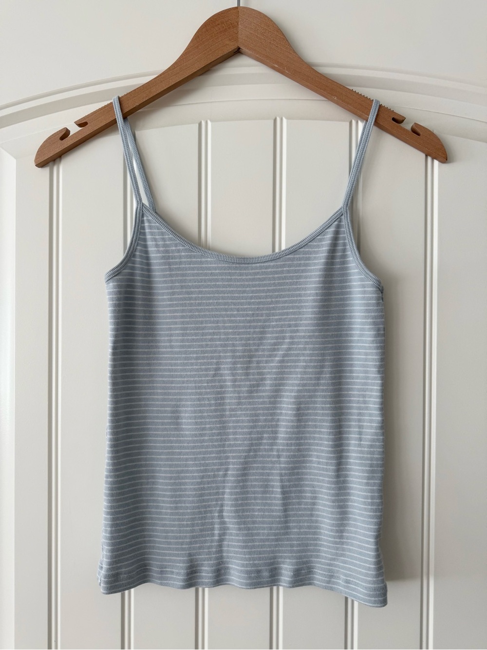 NWOT Brandy Melville Light Blue & White Striped Spaghetti Strap Tank.
